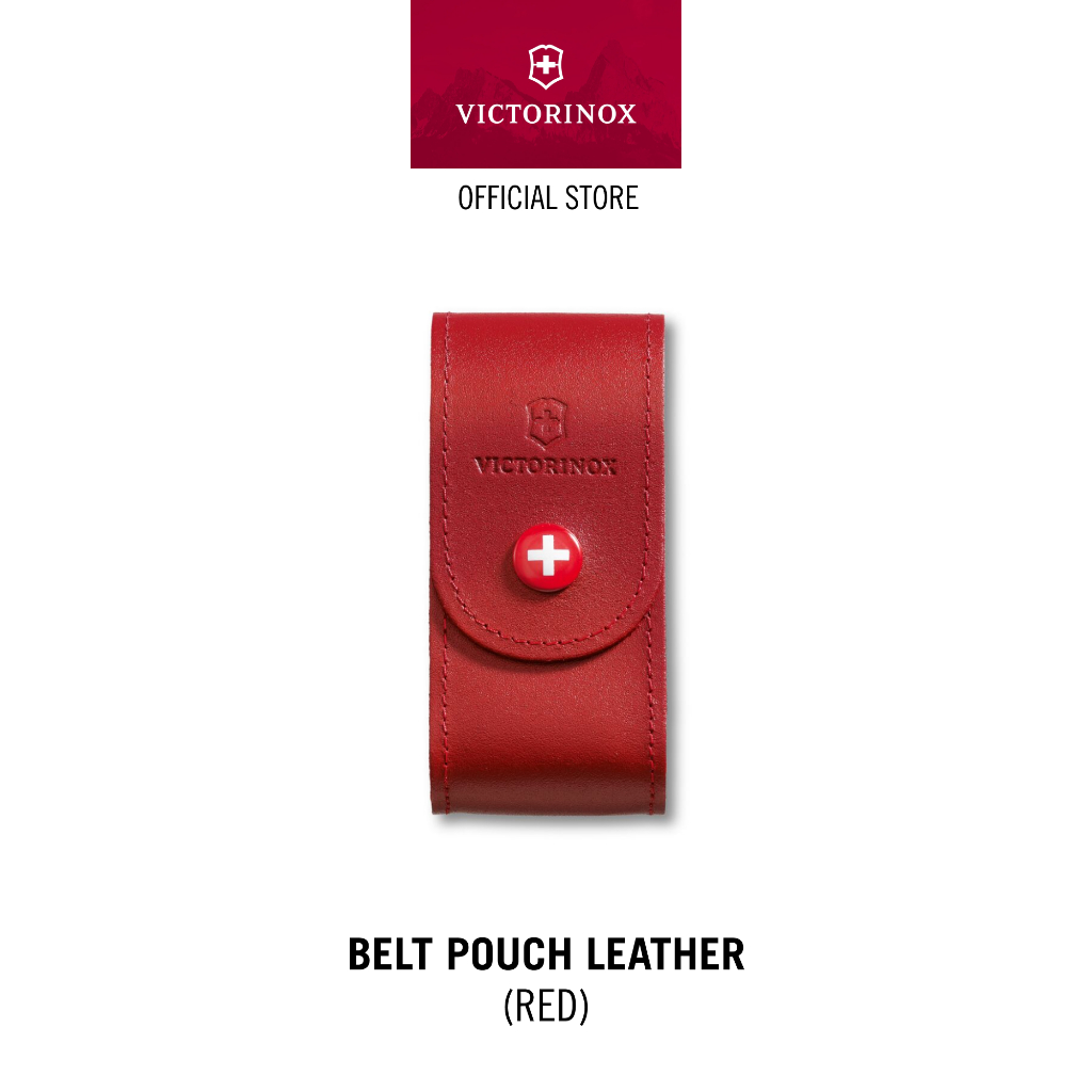 Victorinox Belt Pouch leather, red
