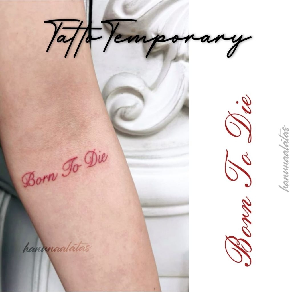 Tatto temporary tatto temporary semi permanen tatatto tulisan tatto temporary tahan lama ukuran 4-10