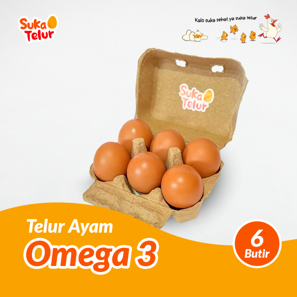 

Telur Omega 3 Fresh - Isi 6 Butir