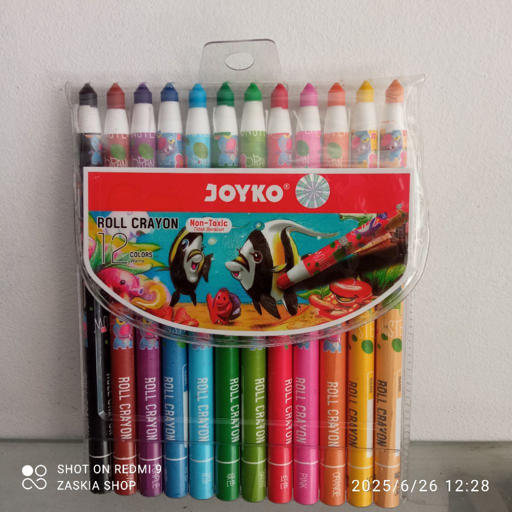 

JOYKO Crayon ROLL tali 12 warna