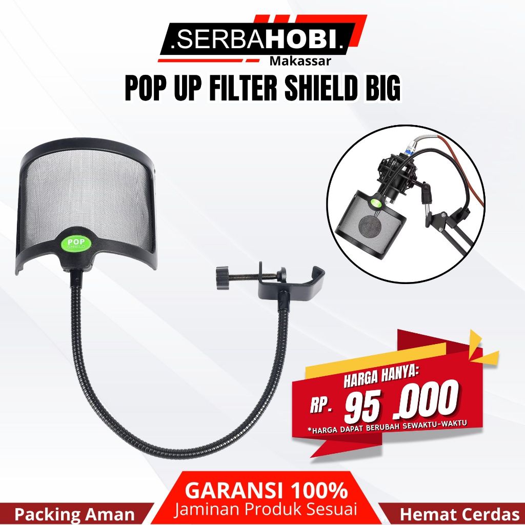 POP UP FILTER MICROPHONE STUDIO REKAMAN