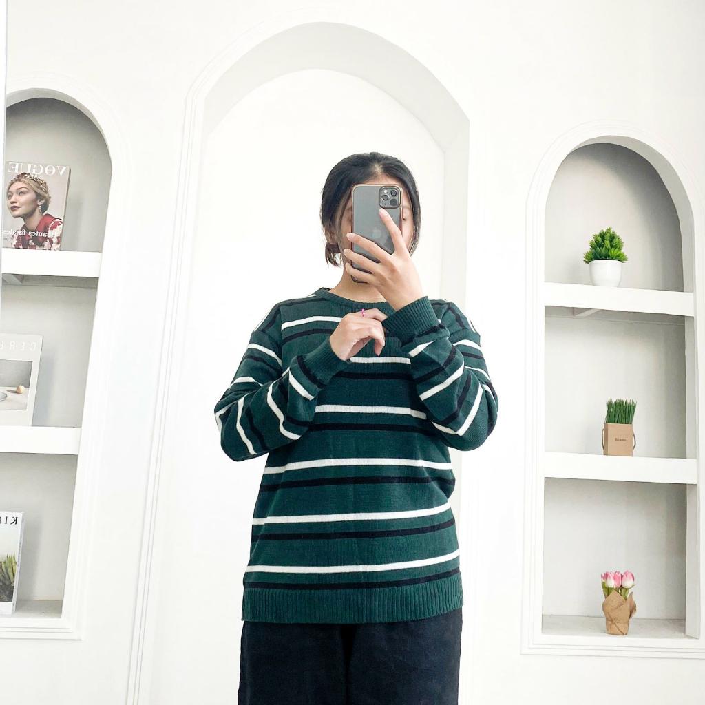 WENDY BLOUSE SWEATER-Sweater Rajut Wanita Murmer kekinian 2025