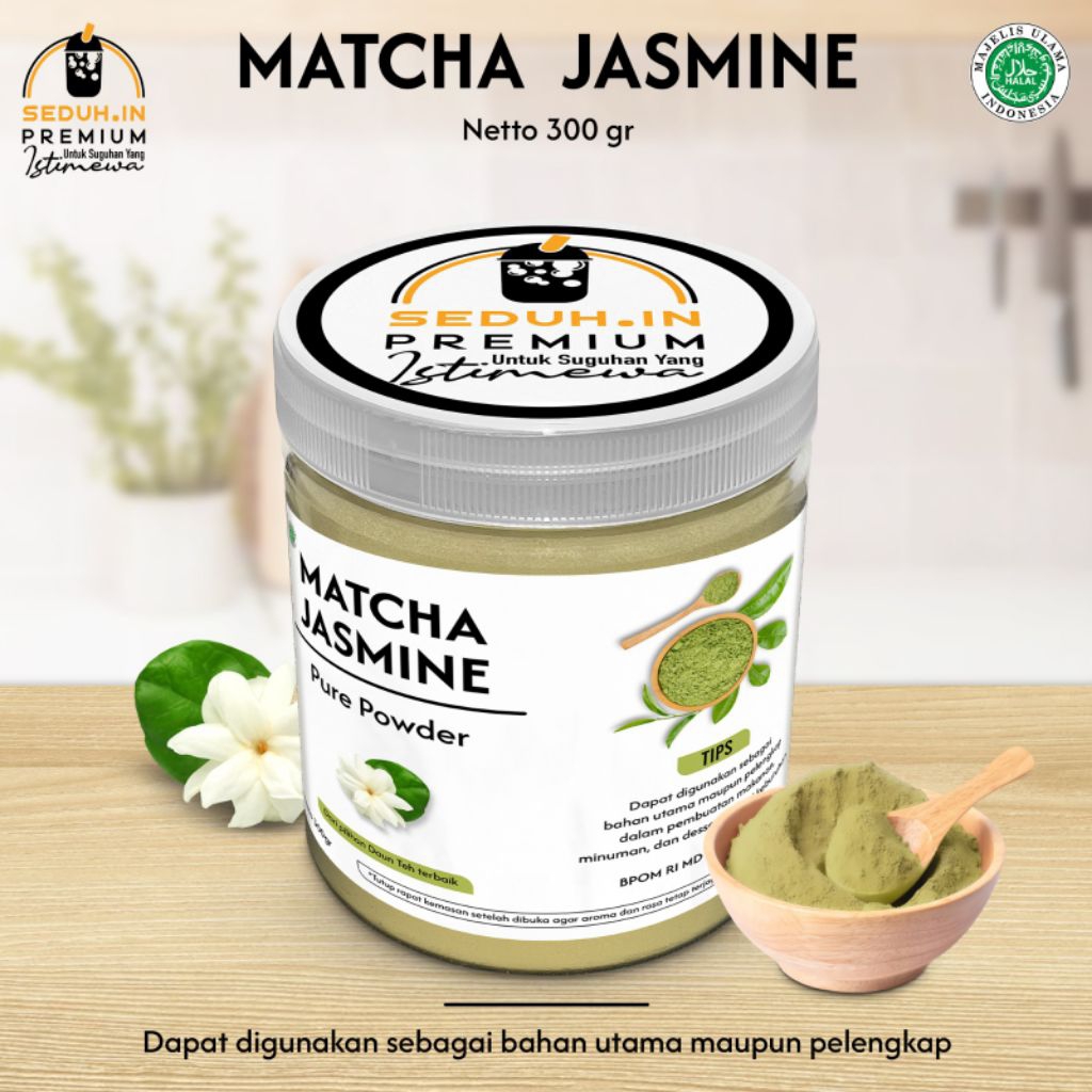 

LEMONADEOFFICIAL- MINUMAN PURE MATCHA JASMINE TOPLES 300Gr