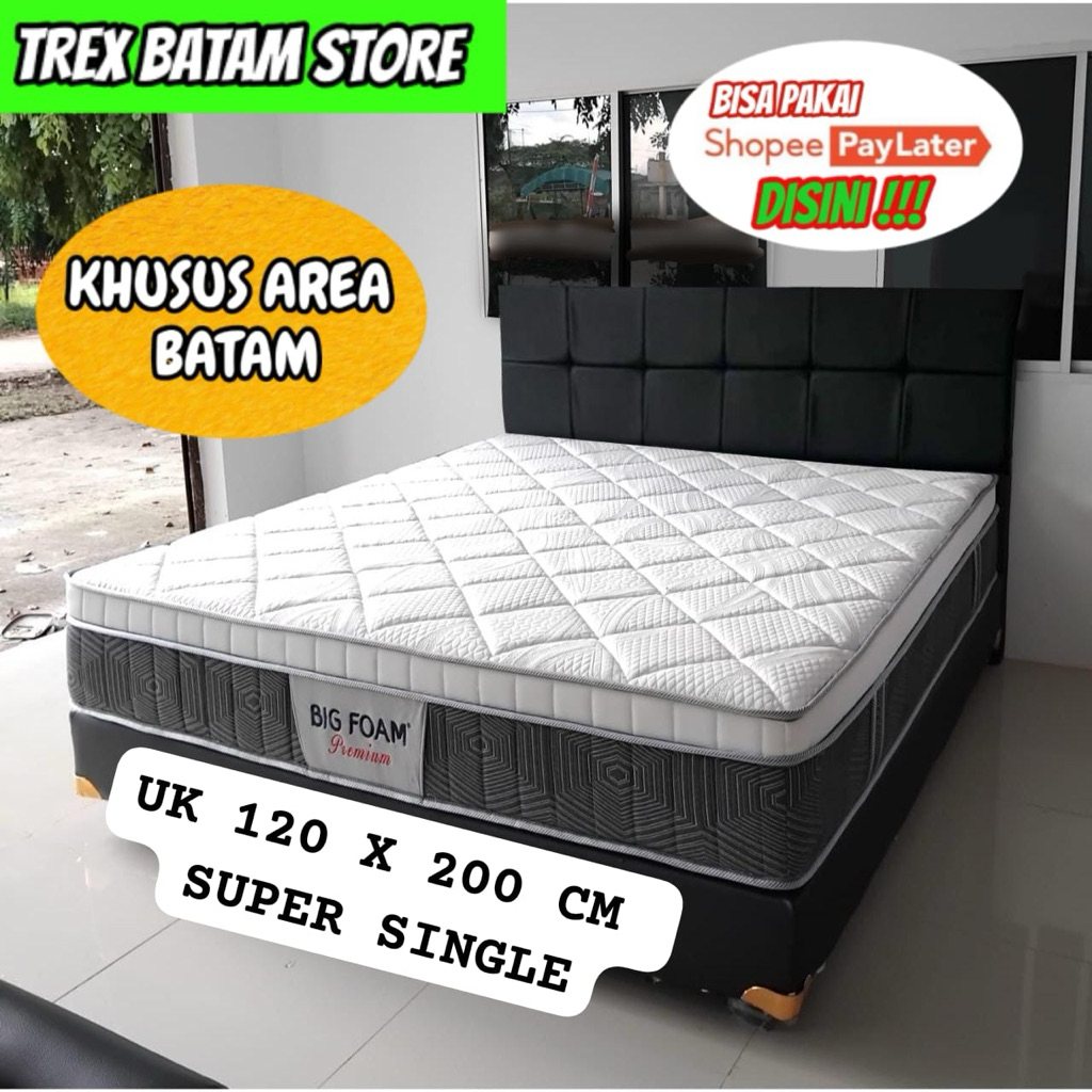 KASUR BIGFOAM PREMIUM BUSA + DIVAN UK 120 X 200 SUPER SINGLE [ BATAM ]