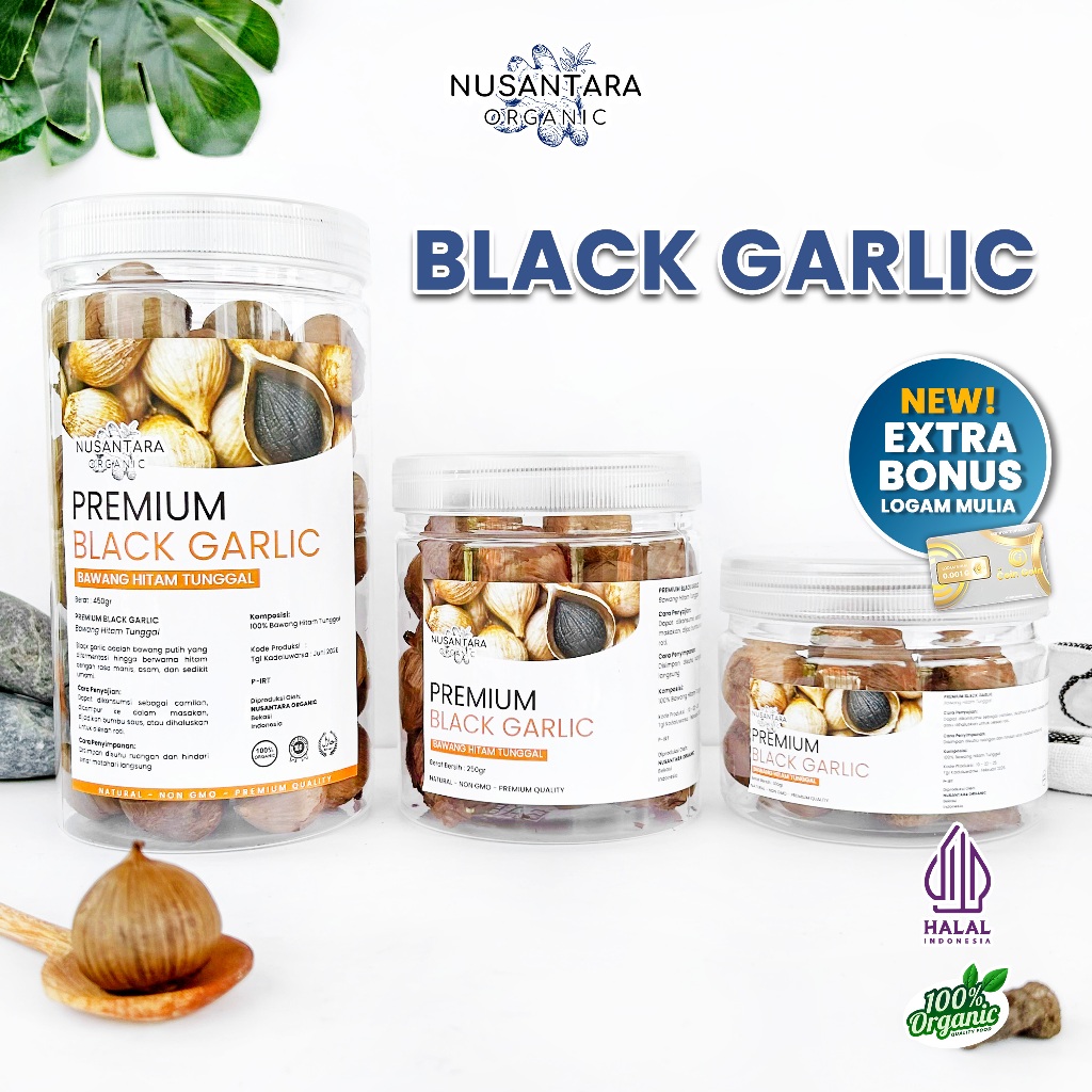 

Nusantara Organic Black Garlic Tunggal Kating Fermentasi Organik Kaya Nutrisi Rasa Manis