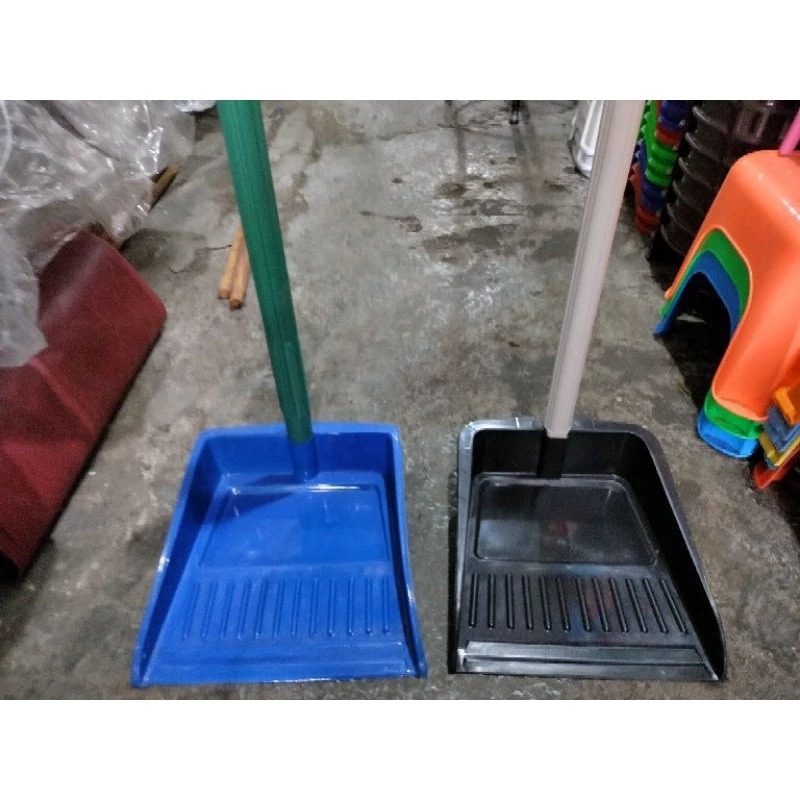 Serok/Pengki Sampah Plastik Ganggang Panjang Bahan Tebal / Serok Sampah Plastik