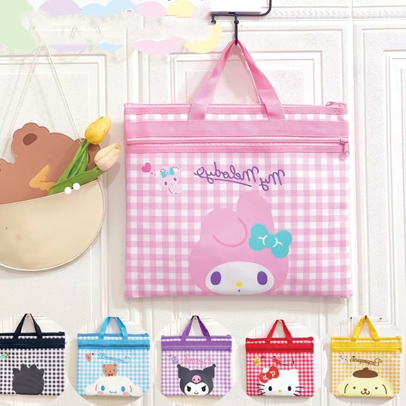 

ER Tas Folder Map Buku File Storage Serbaguna, Tas Les/Kursus 18 motif Sanri* & Friends