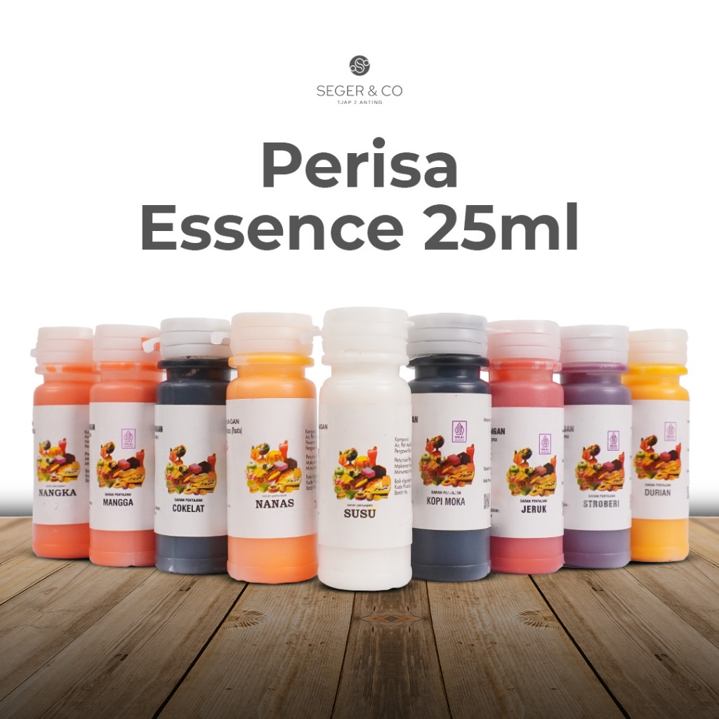 

Seger & Co Essence Pasta Perisa Makanan 25ml | Bahan Tambahan Pangan Makanan & Minuman Halal Food Grade