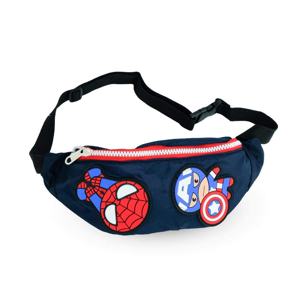BAB440 Tas pinggang anak laki laki karakter superhero import tas selempang anak laki laki tas anak