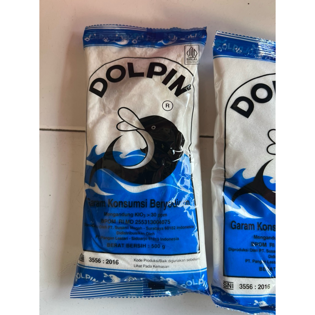 

GARAM MASAK MERK DOLPIN KEMASAN 500 gram