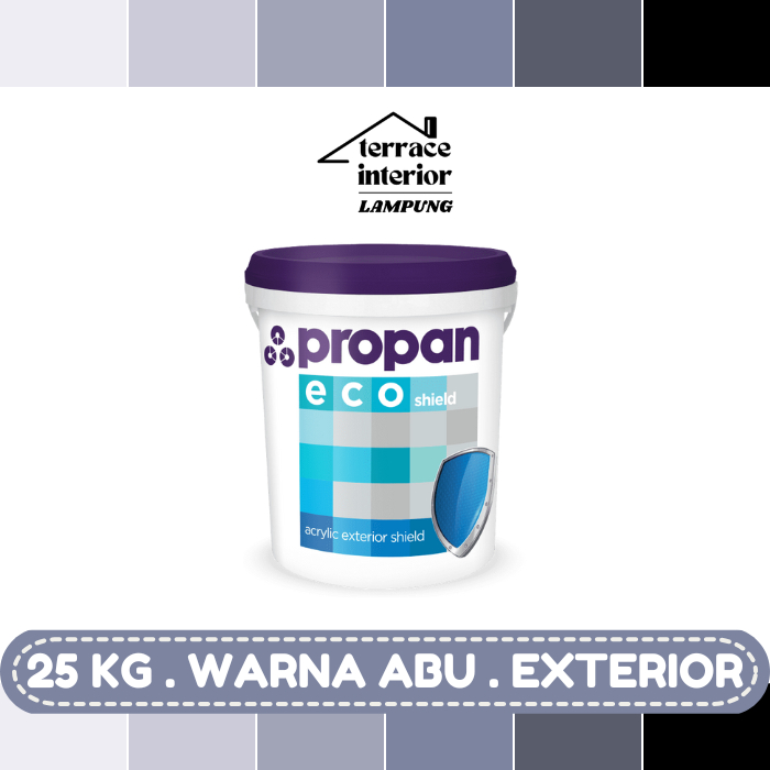 Cat Tembok Exterior Propan Eco Shield  Warna Abu 25 Kg