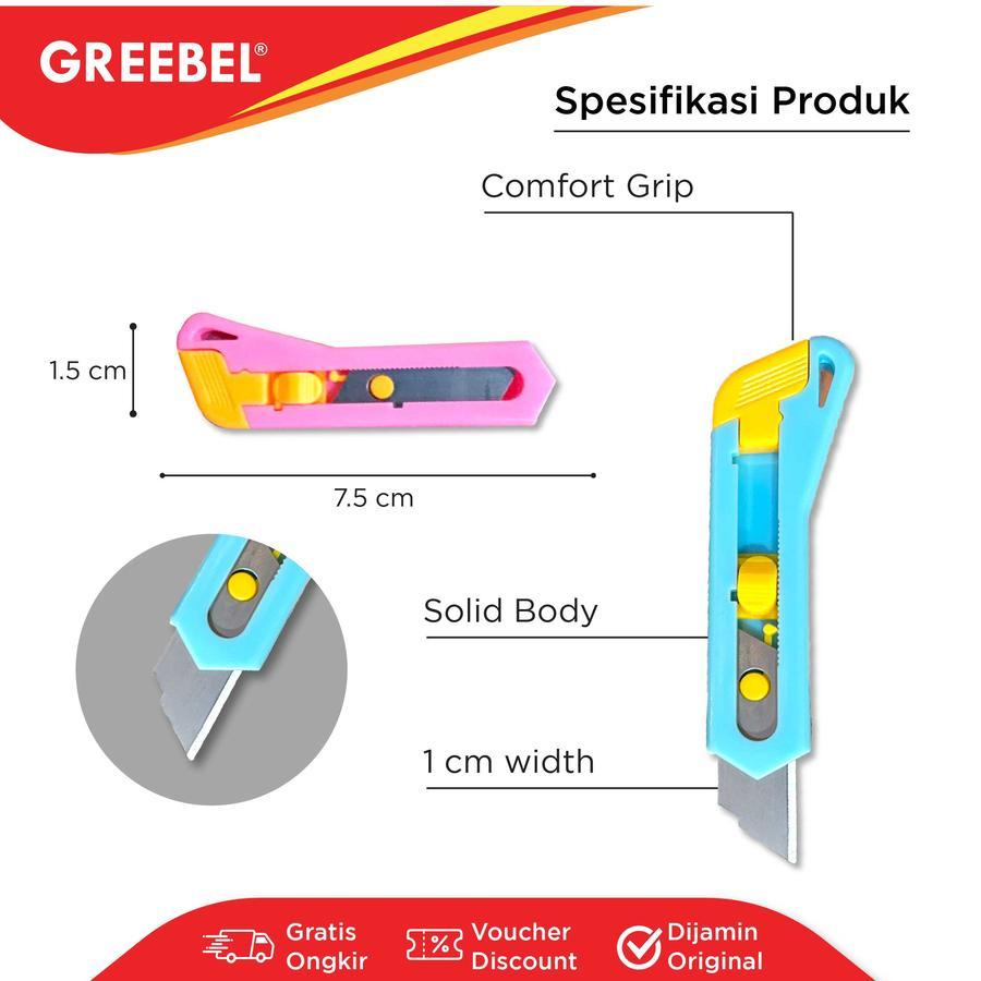 

Pisau Cutter Mini, Pisau Saku, Cutter Saku, Cutter Kerajinan Tangan MC-1001