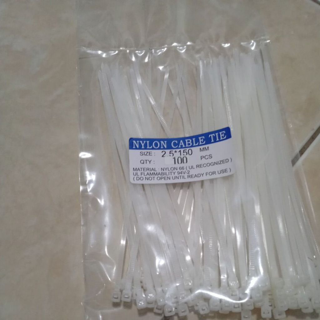 

kabelties tali ties 2,5*150mm isi 100pcs