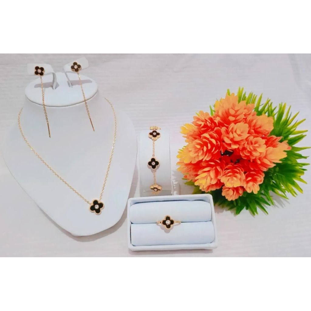 set perhiasan titanium premium asli