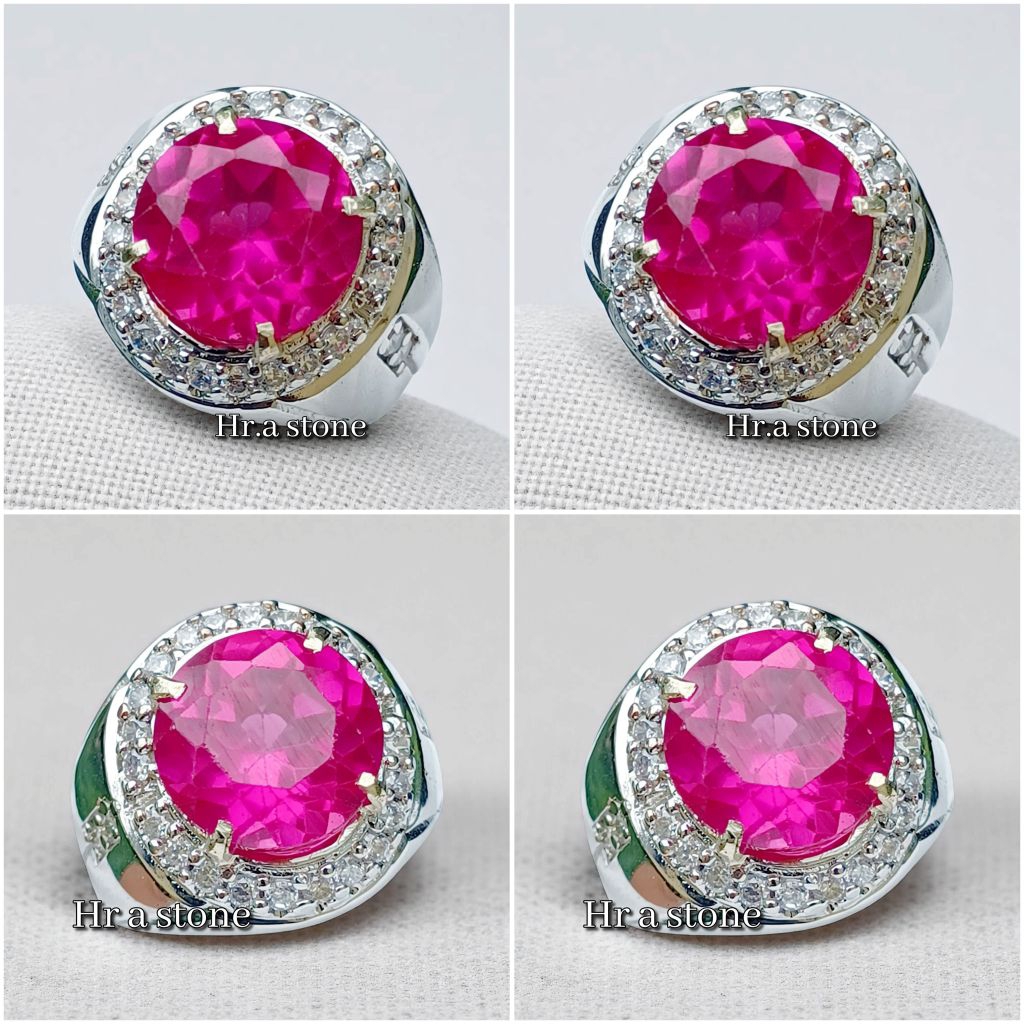 CINCIN BATU MERAH DELIMA SIAM ROSE CUTTING BULAT