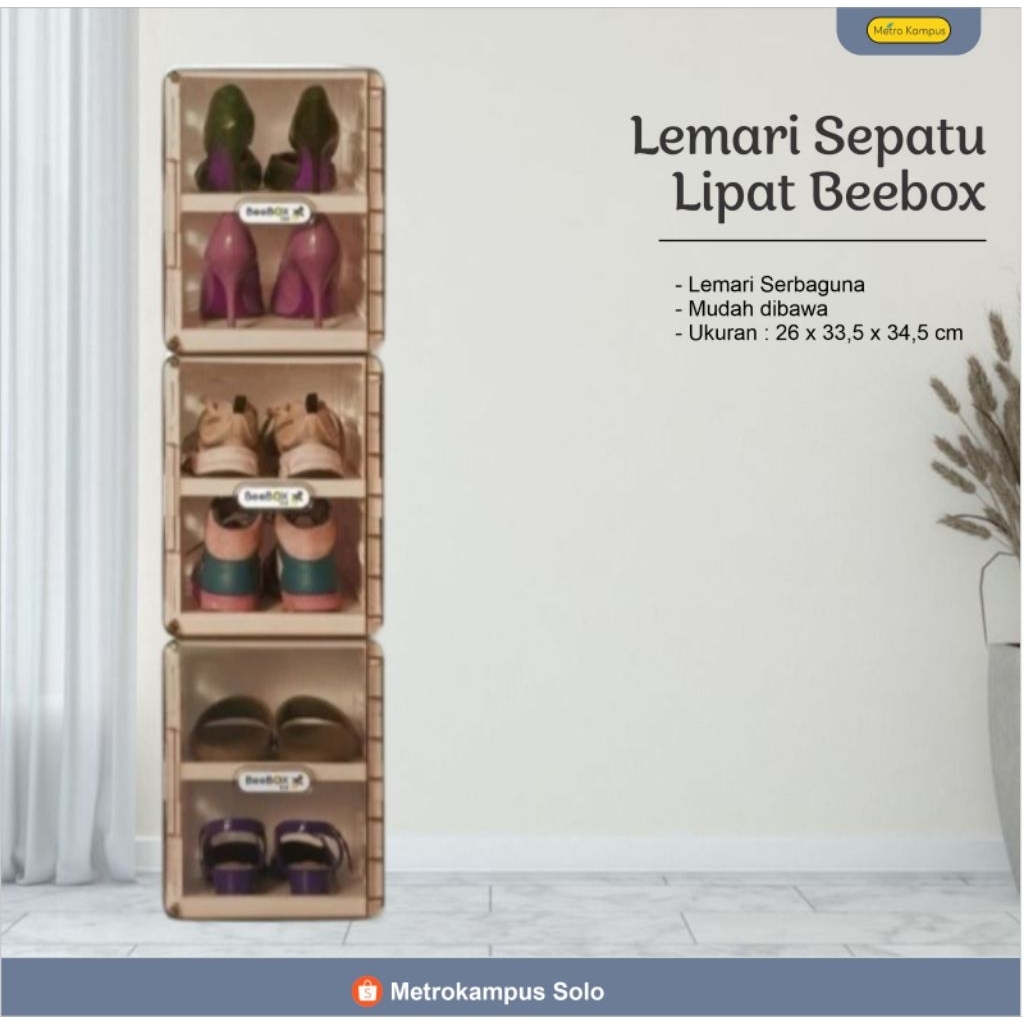 LEMARI SEPATU LIPAT BEEBOX/LEMARI SEPATU/RAK SEPATU