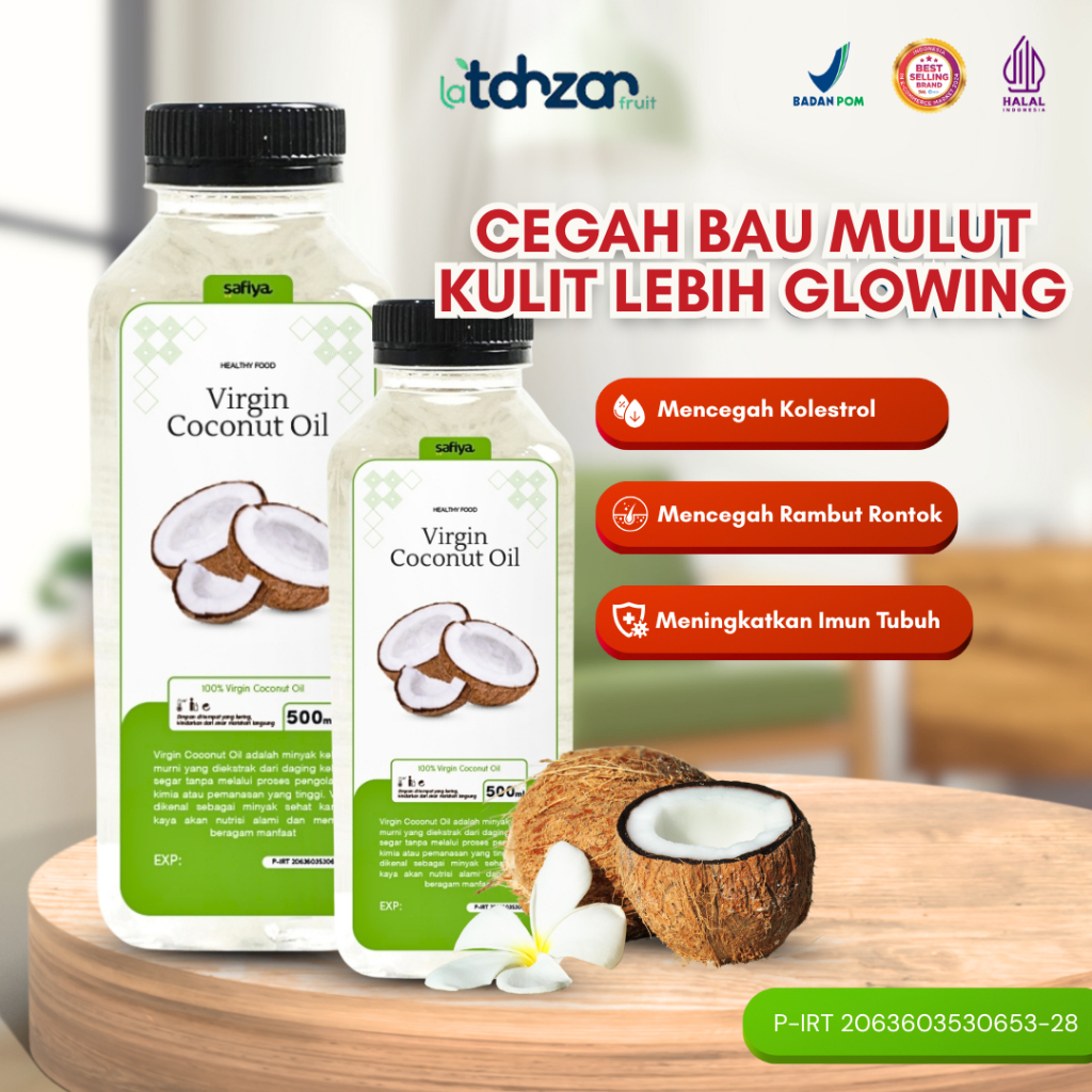

Virgin Coconut Oil 500 ml Pure VCO Minyak Kelapa Murni Original Low Calorie