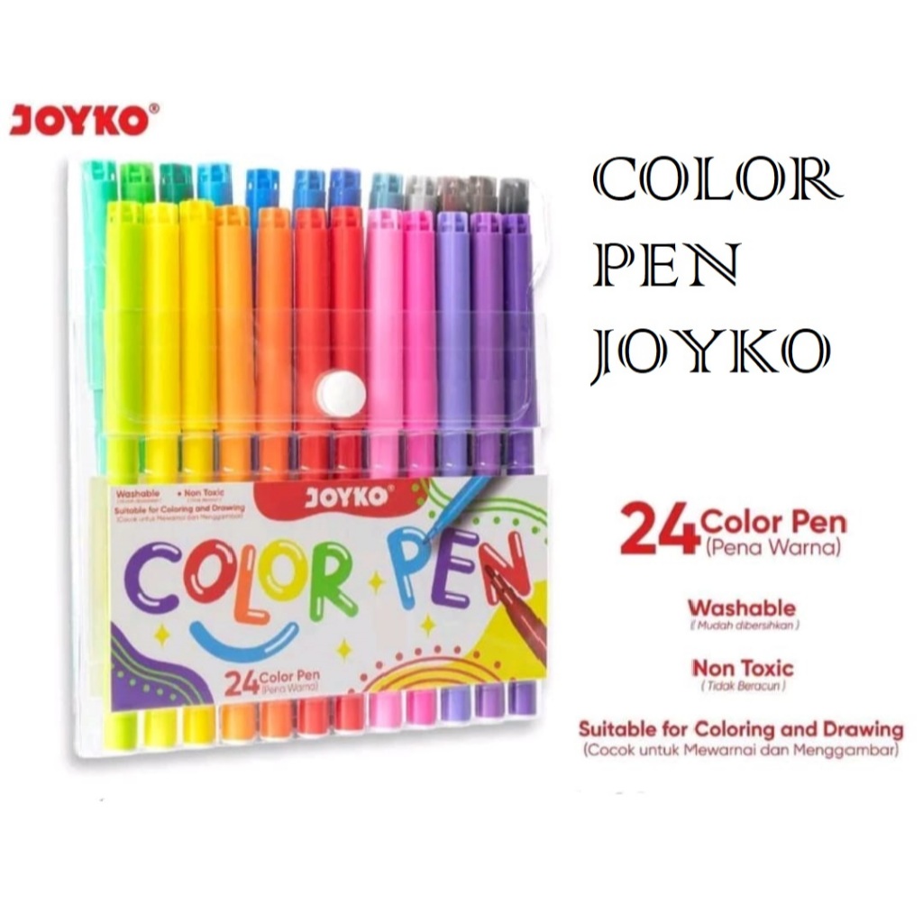 

Spidol Warna/Colour Pen Marker Spidol Joyko 24 Warna