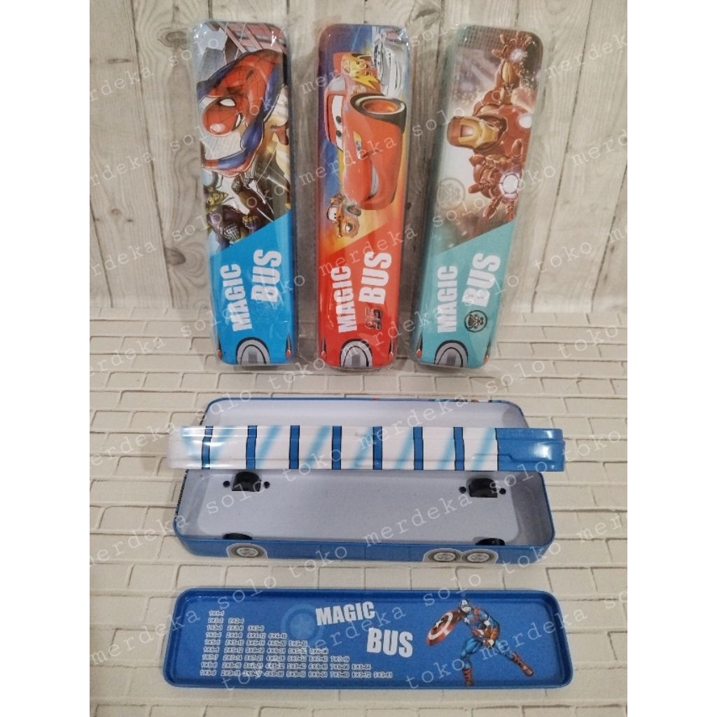 

Tempat Pensil / Dosgrip Kaleng AD 164 Bus Roda