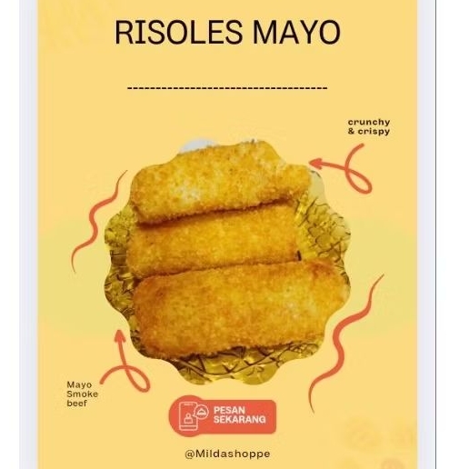 

Risoles frozen & digoreng /Risol smoke beef mayo