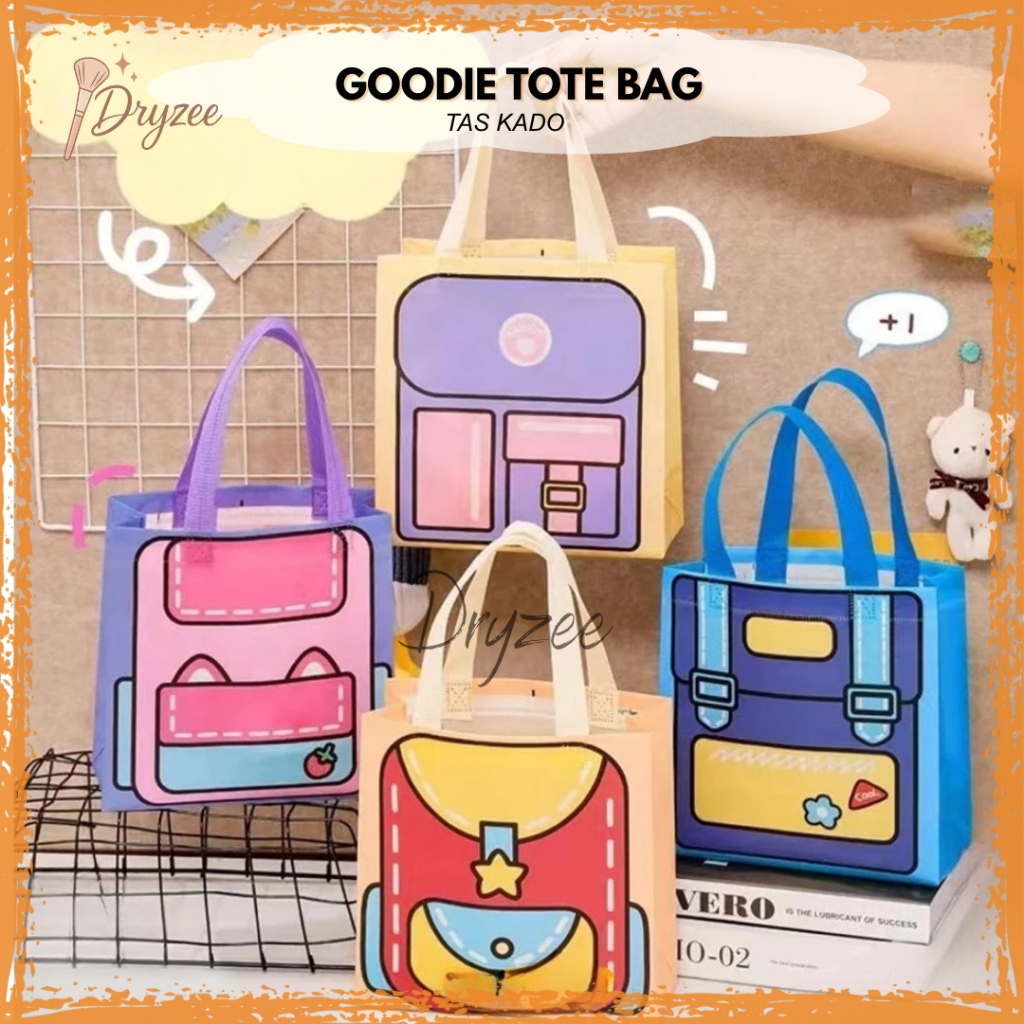 

Tas Goodie Tote Bag Tas Belanja Lucu Tas Kado Anti Air Bag Ulang Tahun Lucu Souvenir Hampers ST26