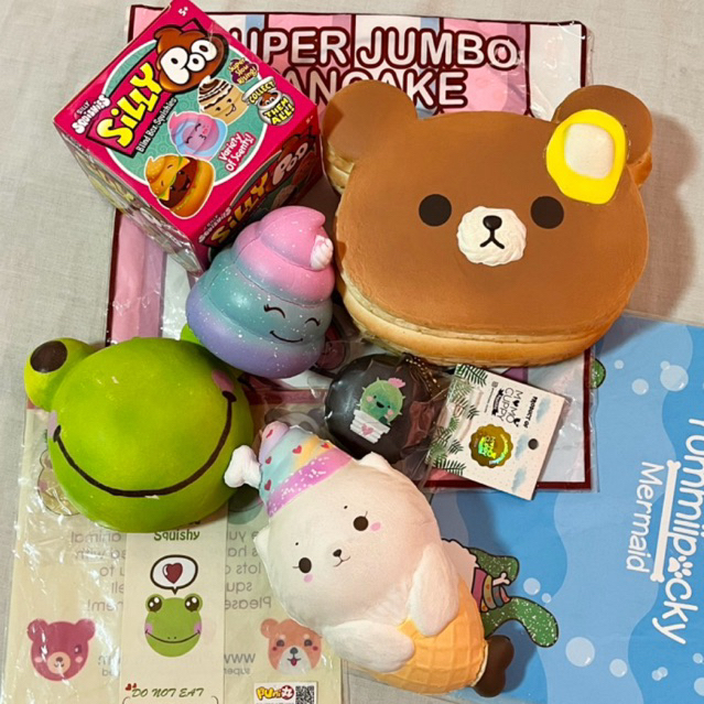 (SALE) squishy rare licensed nego defect ibloom puni maru yummiibear punimaru animal frog bun licens