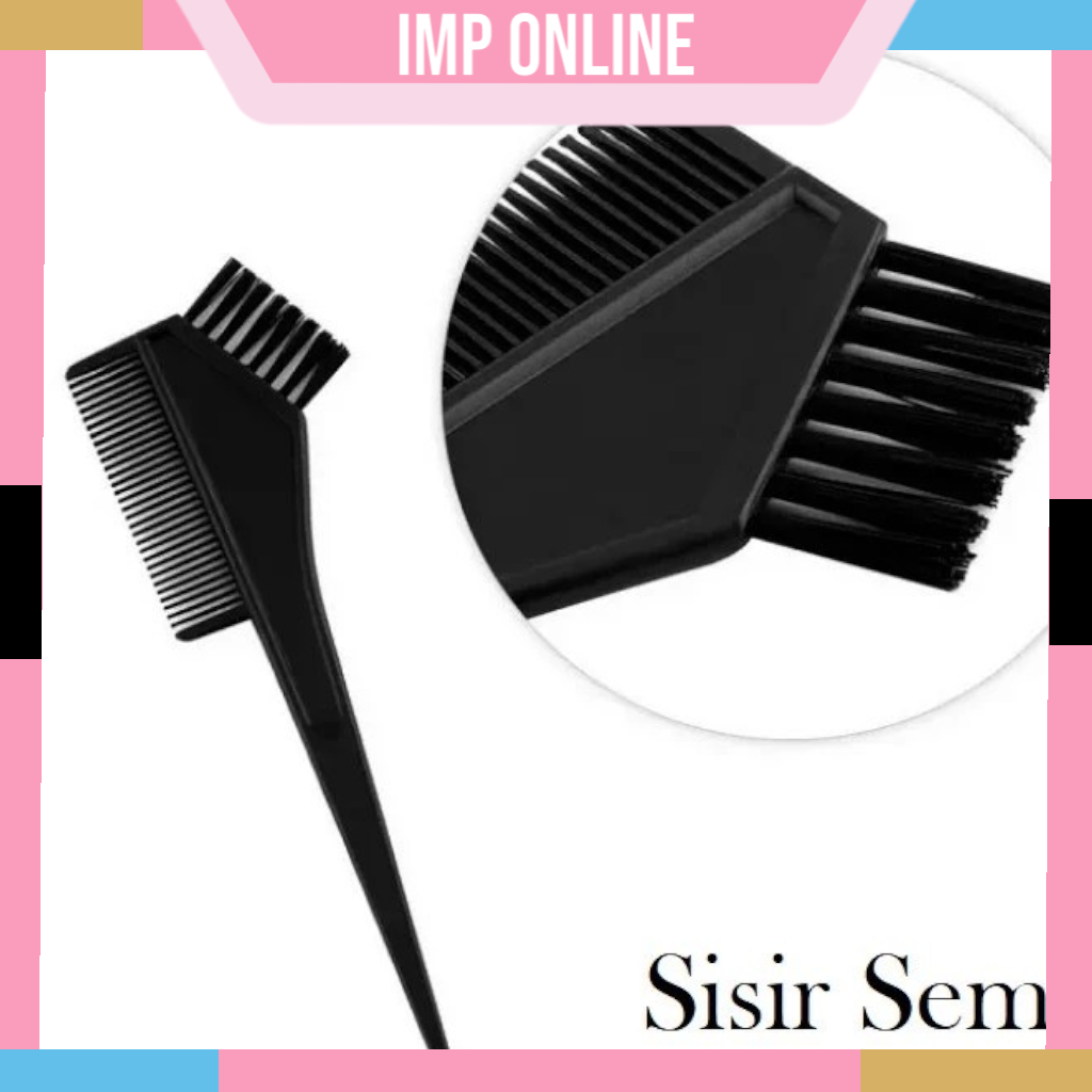 IMP- Sisir Semir Rambut 2in1 / Kuas Cat Salon Aplikator Bleaching Smoothing Bonding / Alat Peralatan