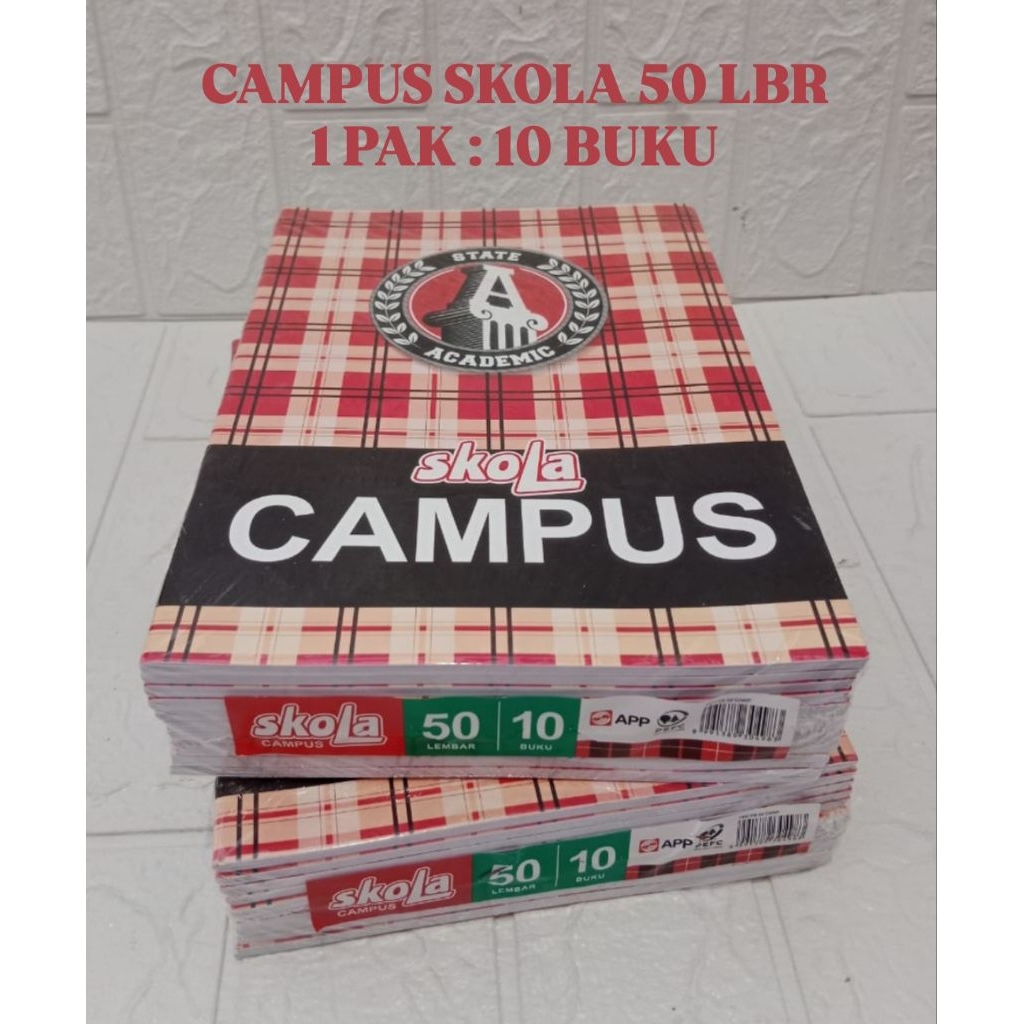 

(1 PAK) Buku Campus SKOLA 50 Lembar / Buku Big Boss Campus SKOLA 50