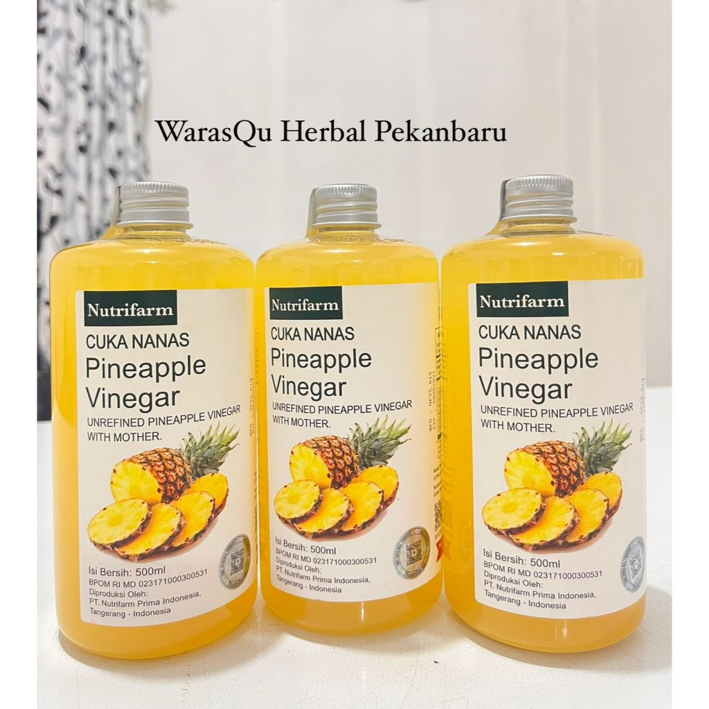 

Cuka Nanas Nutrifarm 500 Ml Dan 250 Ml Original With Mother|Pineapple Cider Vinegar