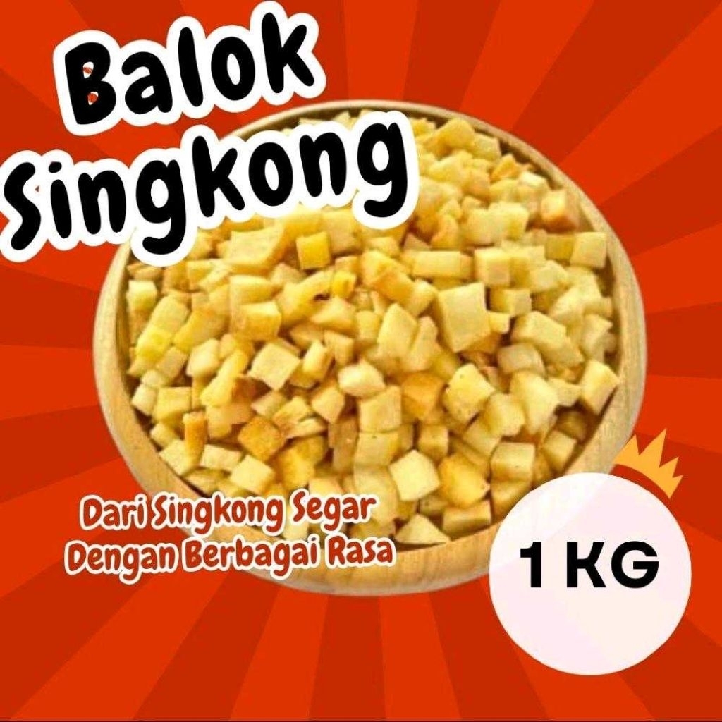 

Balok Singkong Asin 1000gr - Rasa Original Keju Balado Ayam Panggang Jagung Bakar Sapi Panggang Camilan Sehat BBQ Segar Tanpa Pengawet Buatan