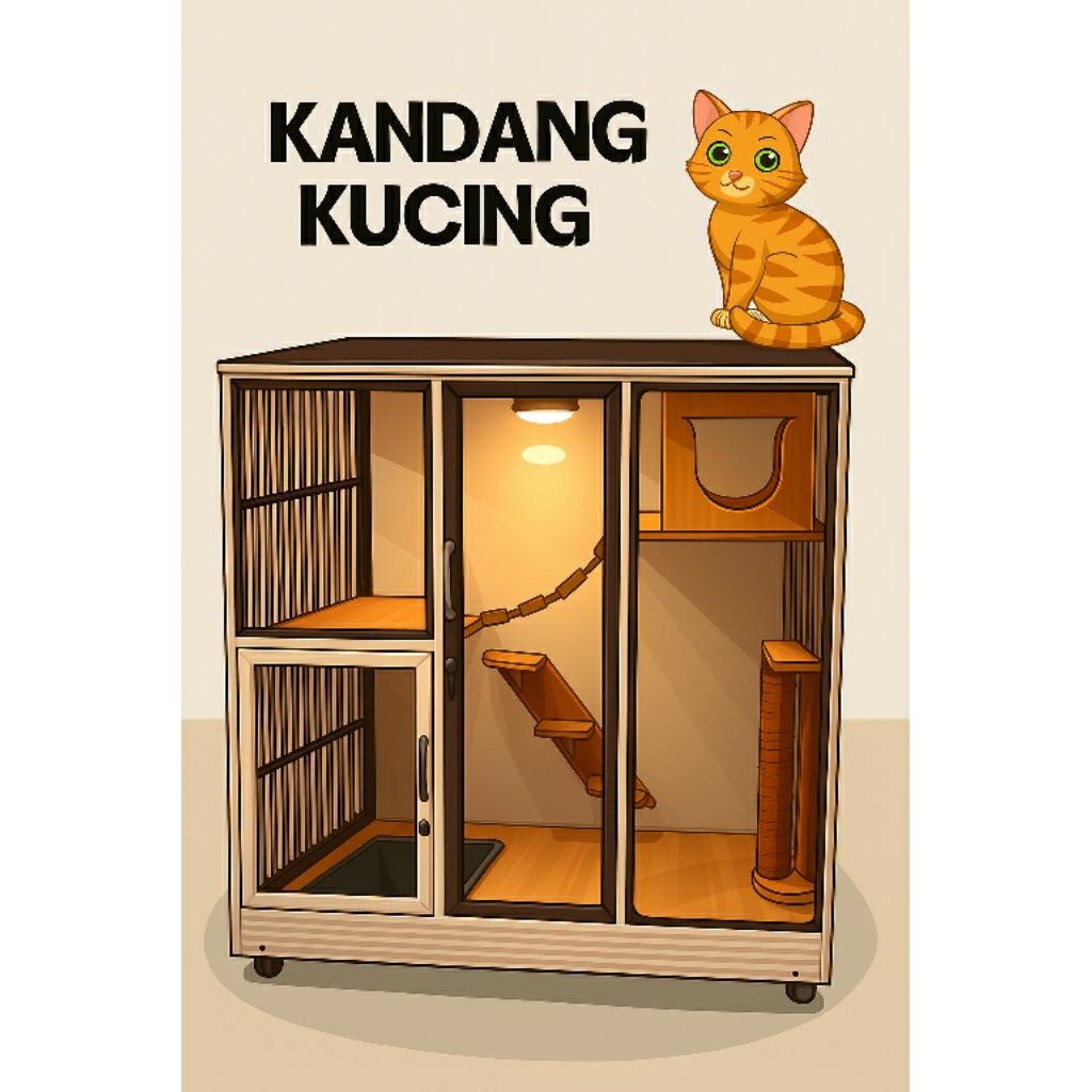 kandang kucing aluminium/kandang aluminium