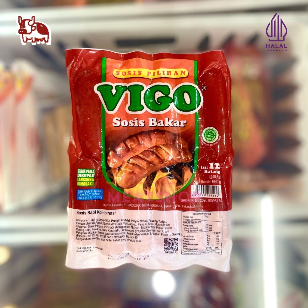 

Vigo Jumbo Mini Sapi 500 gr – Sosis Bakar Sapi Praktis | Isi 12 pcs