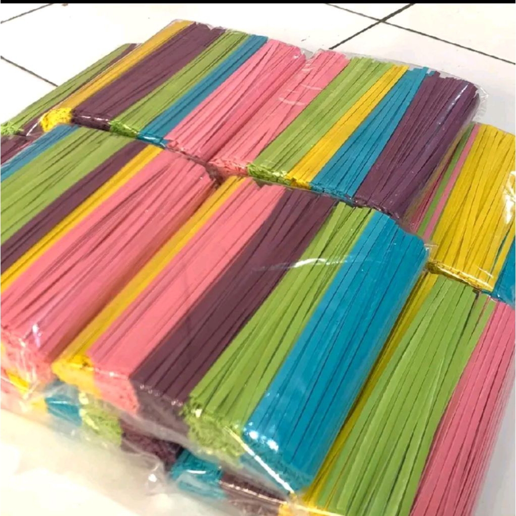 

Lidi Gepeng Manis Warna Warni 500g - 1kg | Cemilan Manis | Mie Gepeng Snack Tradisional