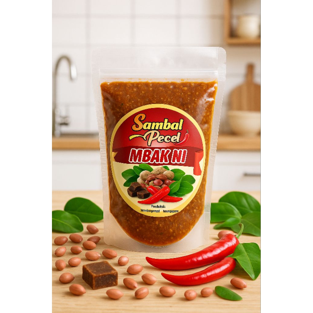 

Original Sambal Pecel Mbak Ni Khas Madiun, Asli wangi daun jeruk tanpa bahan pengawet, pembuatan kacang di sangrai sehingga awet dan tahan lama, variasi pedas dan biasa