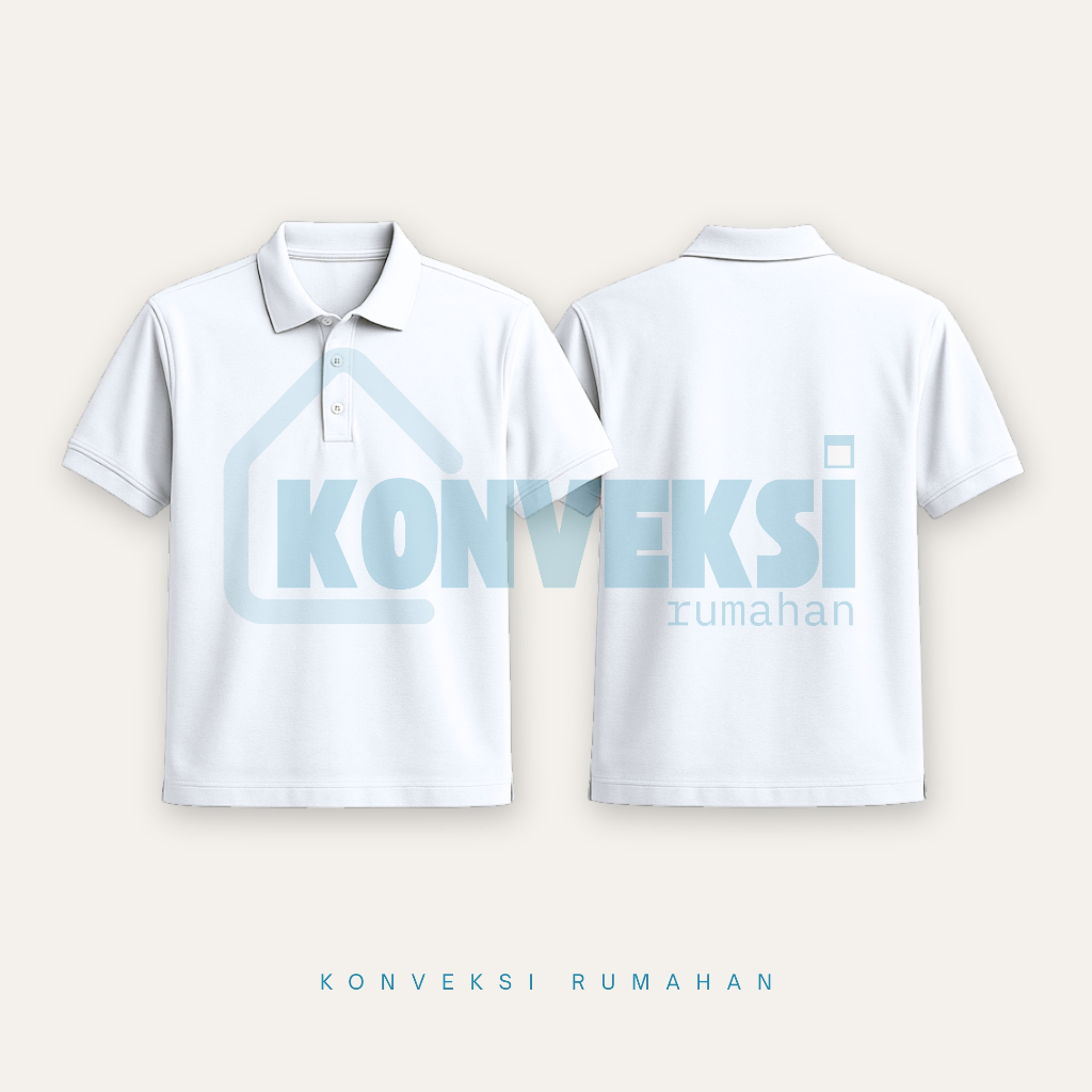kaos kerah pendek [putih polos] / kaos kerah pria  / shirt pria / kaos kerah pendek / wangky pendek