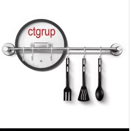 Gantungan Bumbu Dapur Rak Gantung Panci Alat Masak Dapur Stainless Panjang