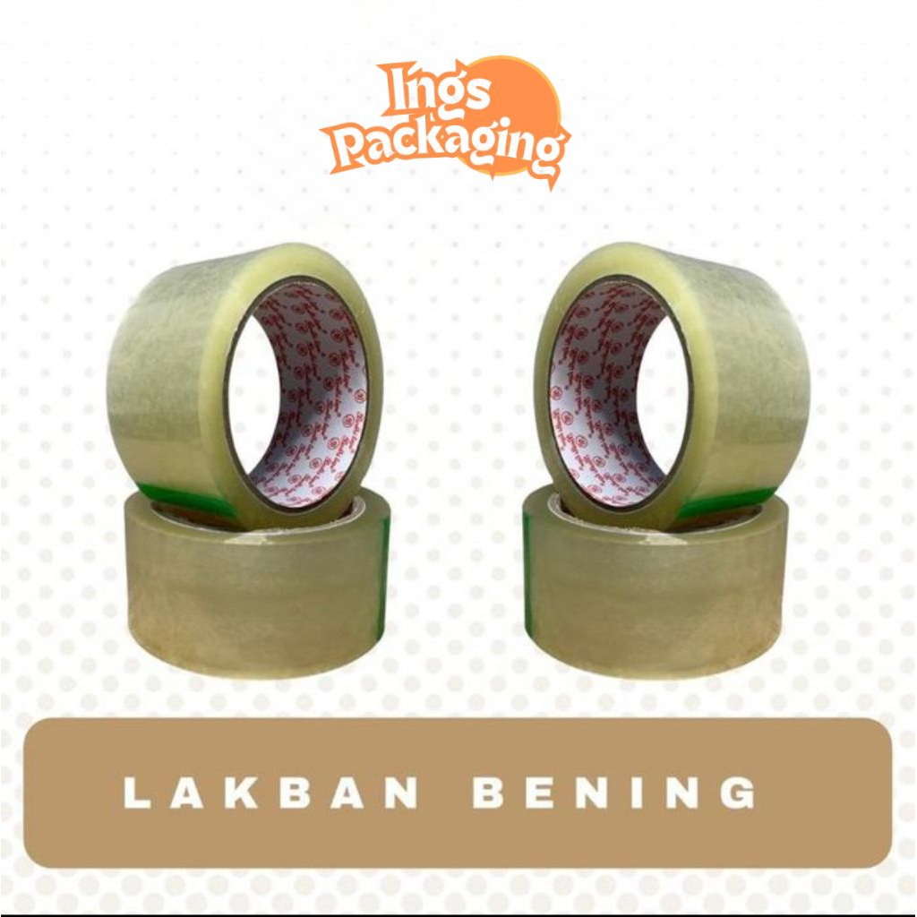 

Lakban bening 45 mm 90 yard