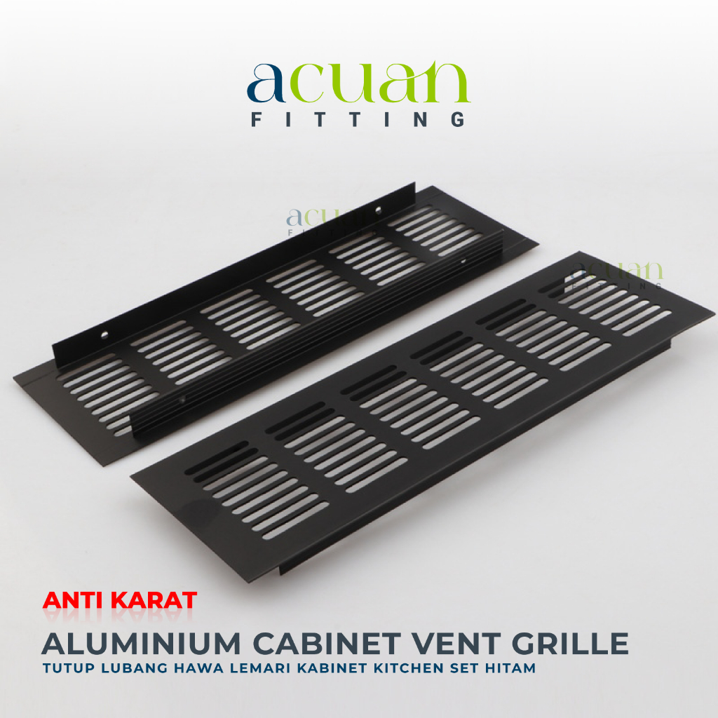 Lubang Hawa Kitchen Set 8cm Aluminium Hitam