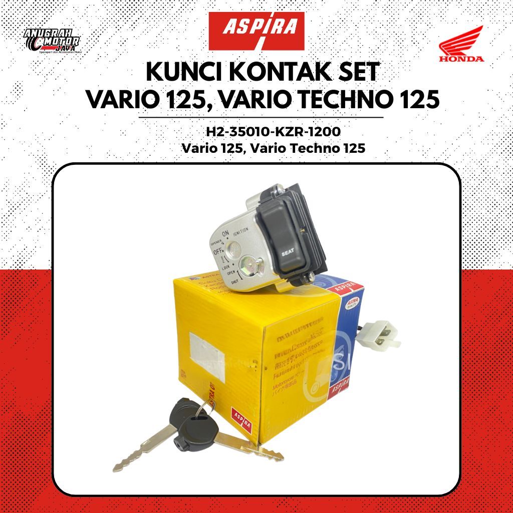 Kunci Kontak Set VARIO 125 VARIO Techno | Key Set for HONDA ASPIRA