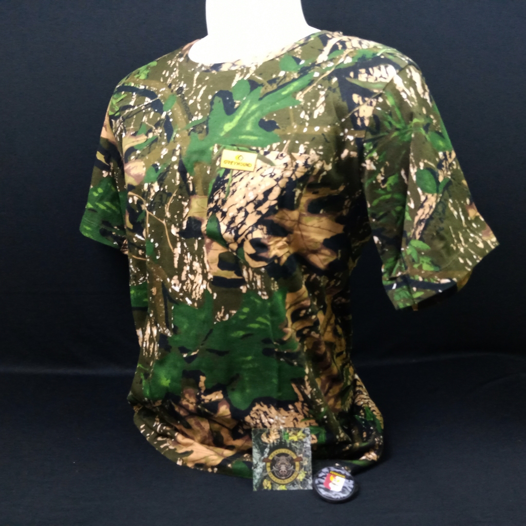 KAOS CAMO GREYHOUND MOSSYOAK / BAJU CAMO LENGAN PENDEK (SC2014)