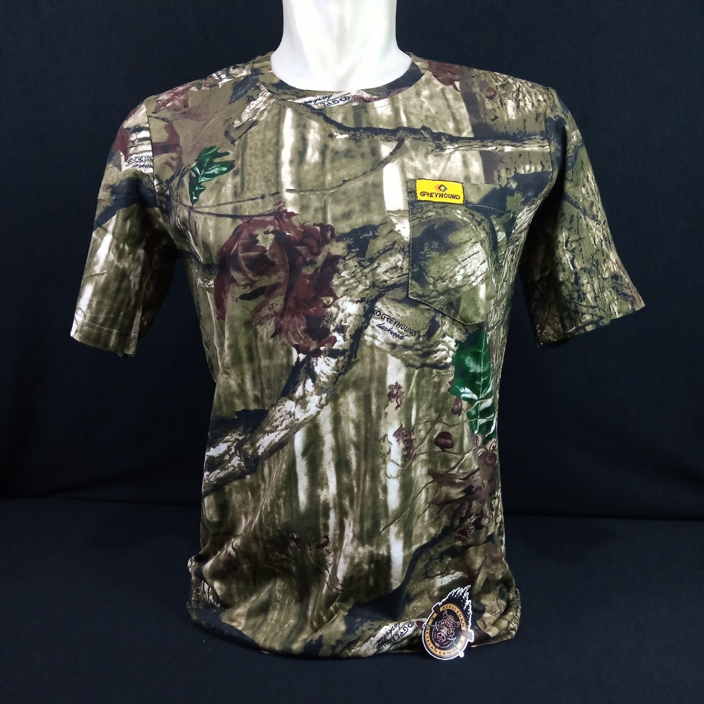 KAOS CAMO GREYHOUND DARKWOOD / BAJU CAMO LENGAN PENDEK (SC2001)