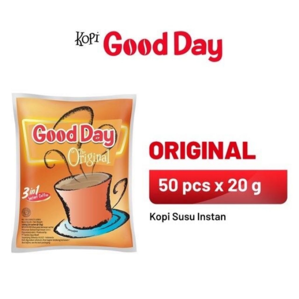 

Good Day Original 1 Bag isi 50 Sachet