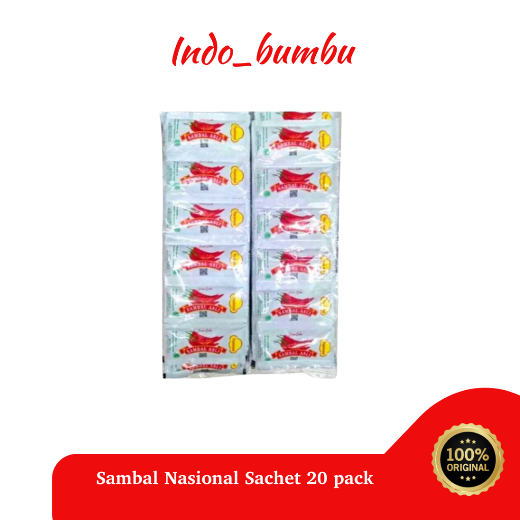 

[TERMURAH] 1 Dus Sambal Nasional Sachet 20 pack x 480 pcs