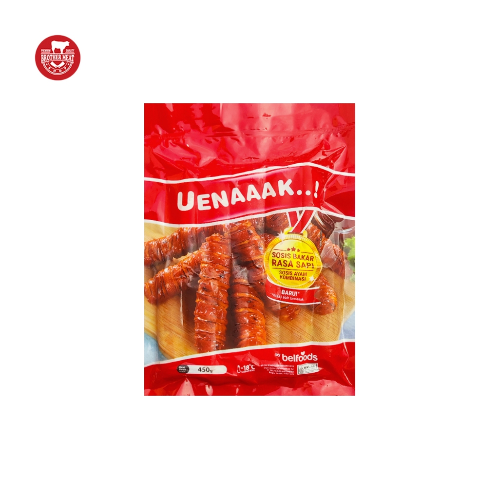 

Belfoods Uenaaak Sosis Bakar Rasa Sapi 450gr - Brothermeatshop