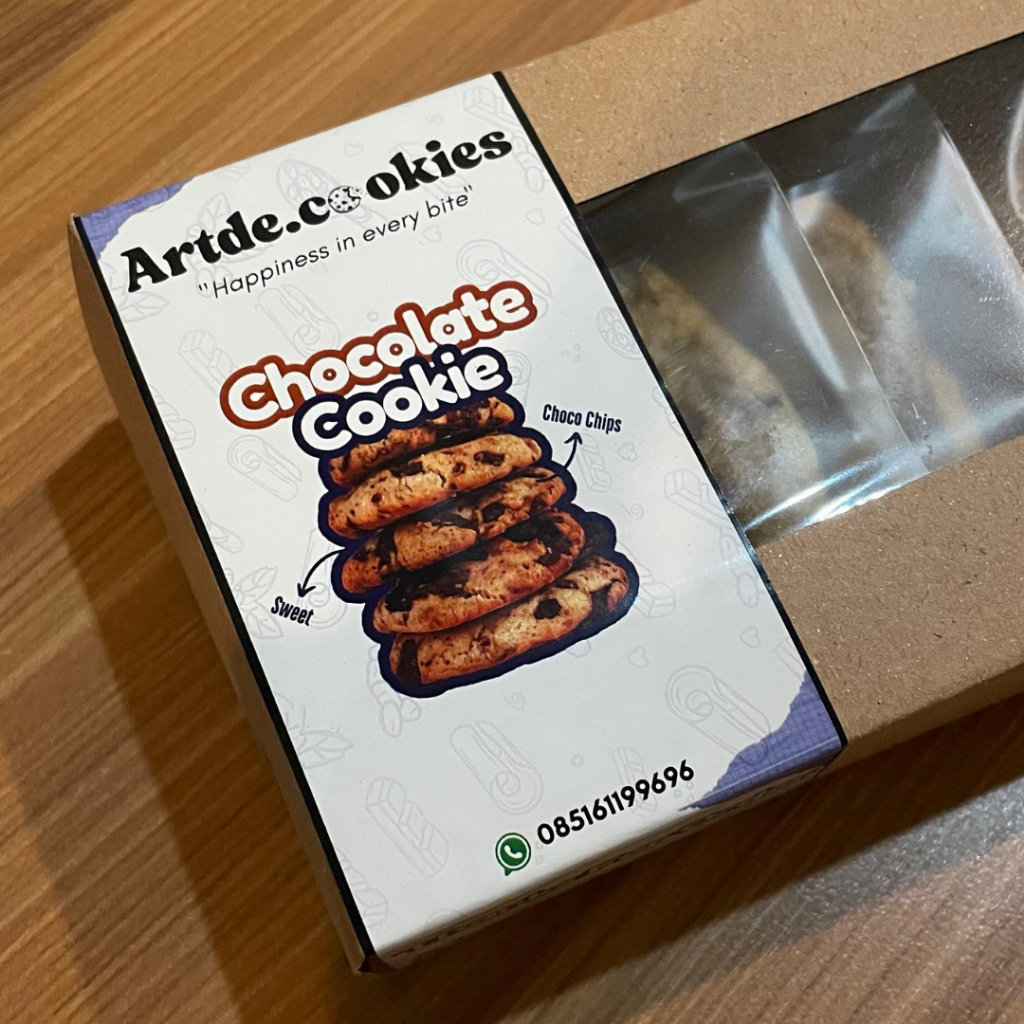 

Artde.cookies Premium Chocolate Chip Cookies Bandung - Paket 5pcs Handmade Fresh Daily