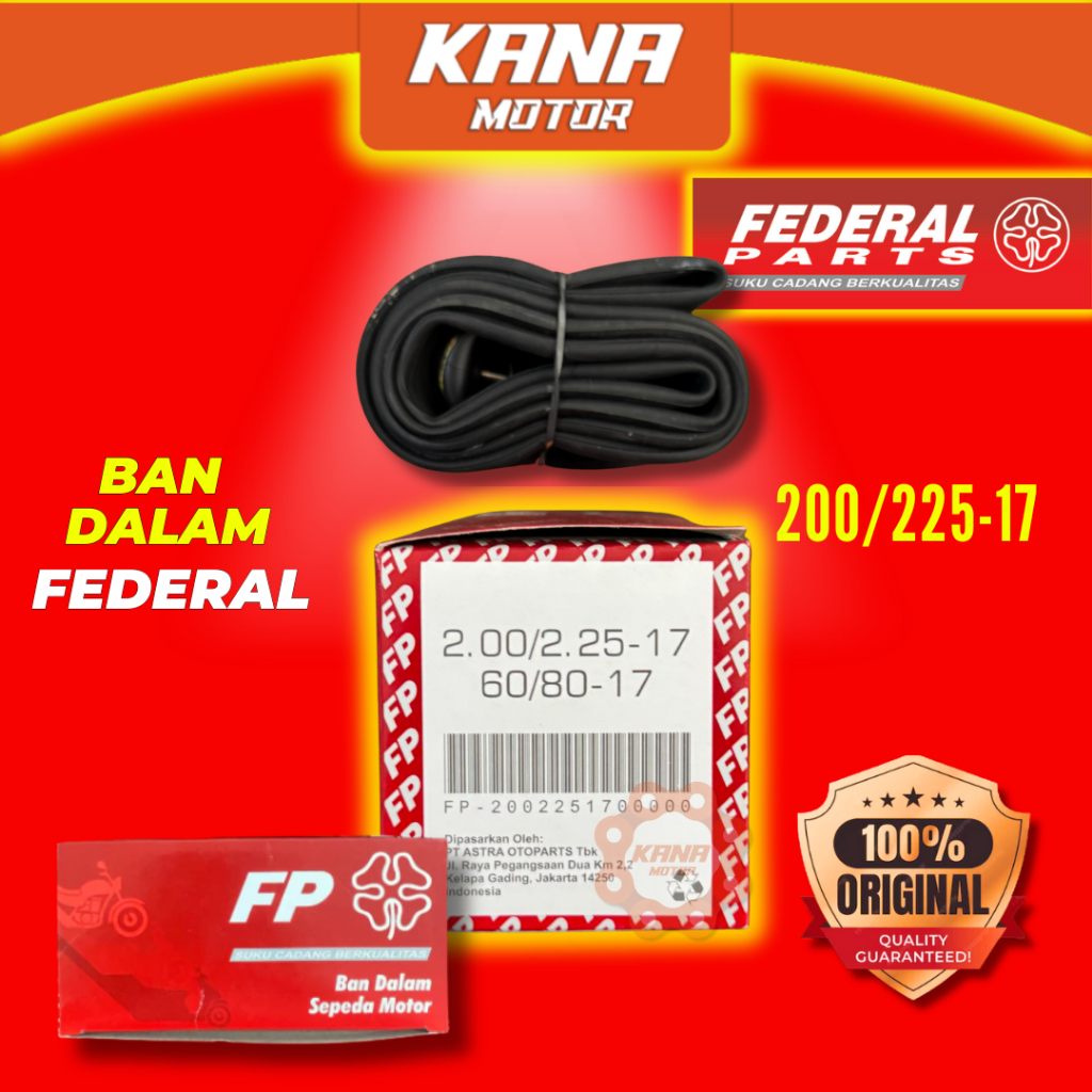 [HARGA GROSIR] BAN DALAM FEDERAL 200/225-17 60/80 60/90  R17 RING 17 FEDERAL ORIGINAL