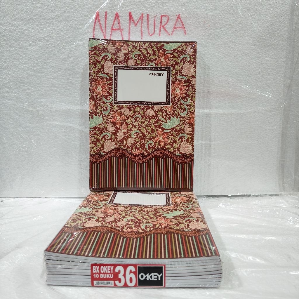 

1 Pak Buku Tulis Cover Batik 36 Lembar Boxy Panjang.