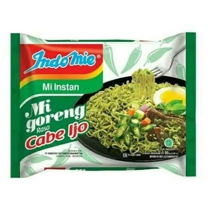 

Indomie Mie Instan Goreng Rasa Cabe Ijo isi 85 gram