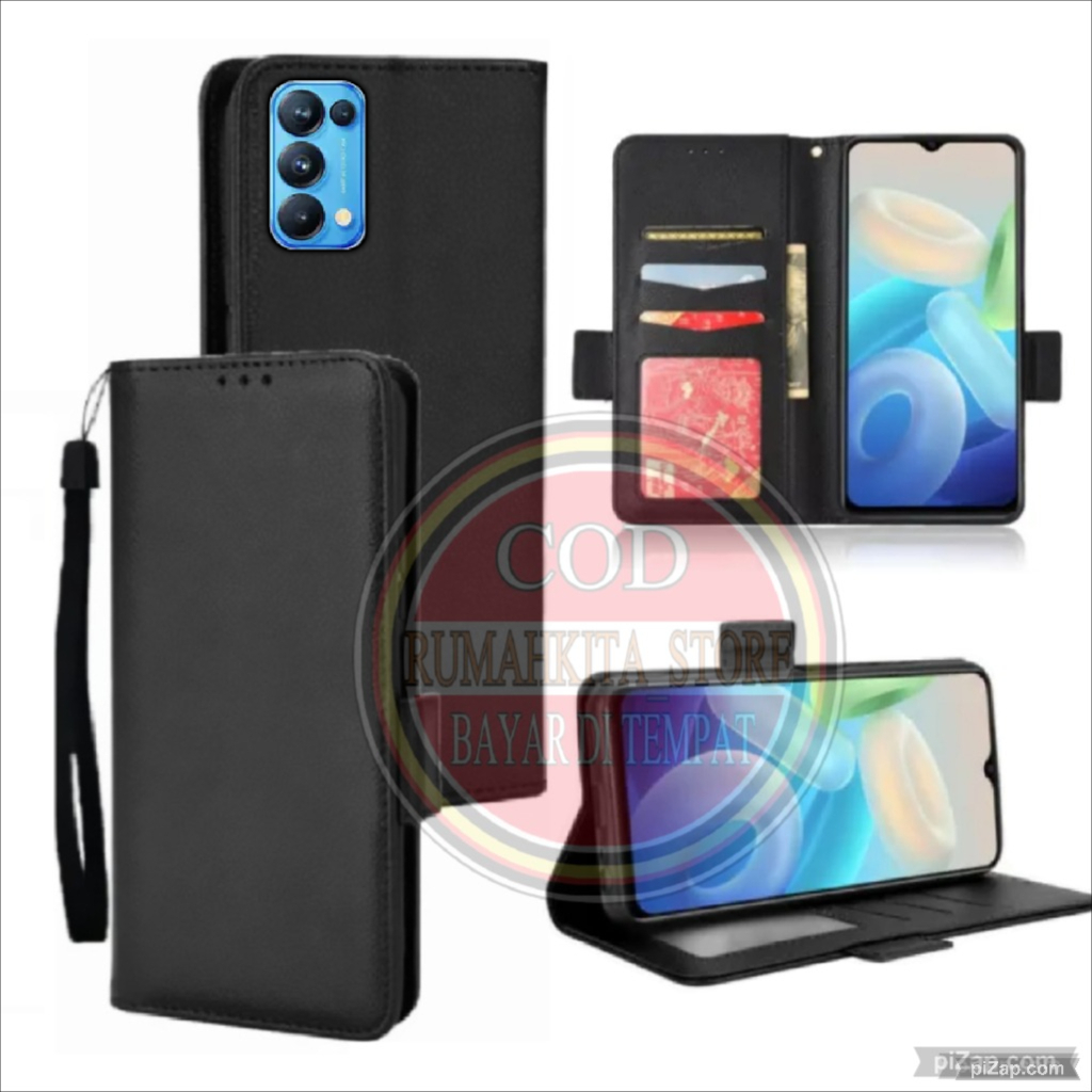 CASE HP OPPO RENO 6 PRO PLUS- CASING DOMPET-FLIP COVER LEATHER-SARUNG HP