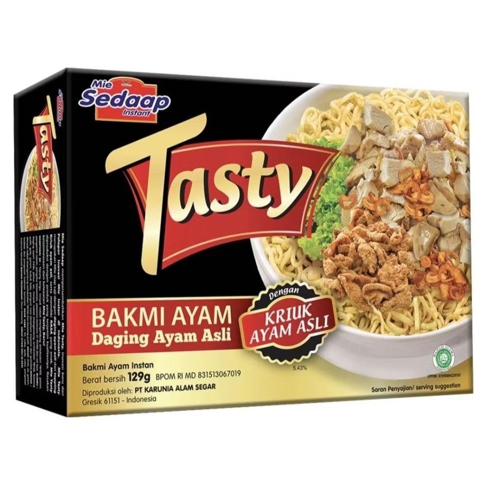 

Sedaap Tasty Mi Instan Bakmi Ayam 129 g